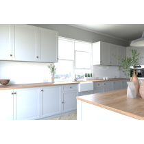 Gloss White Laminate Splashback