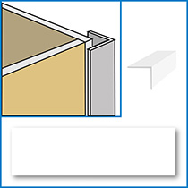 Aquabord External Corner (25mm) - White 1 piece
