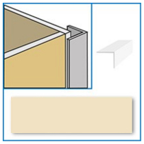 White trim for wall panels