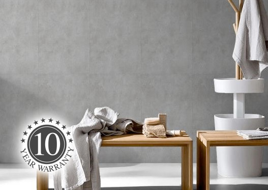 Stylish bathroom decorated with Aquawall panels