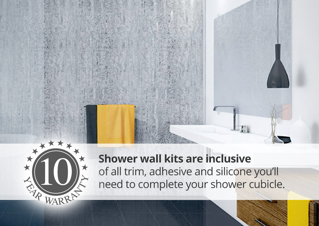 mermaid shower wall panel kit