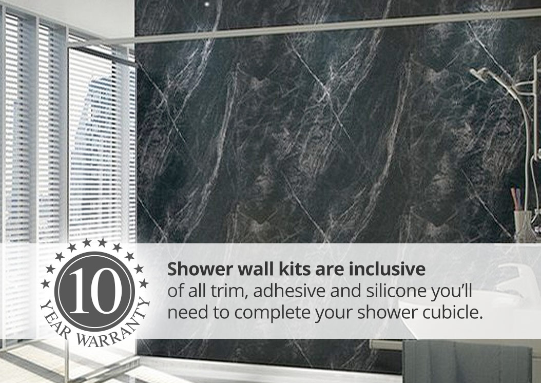 mermaid shower wall panel kit